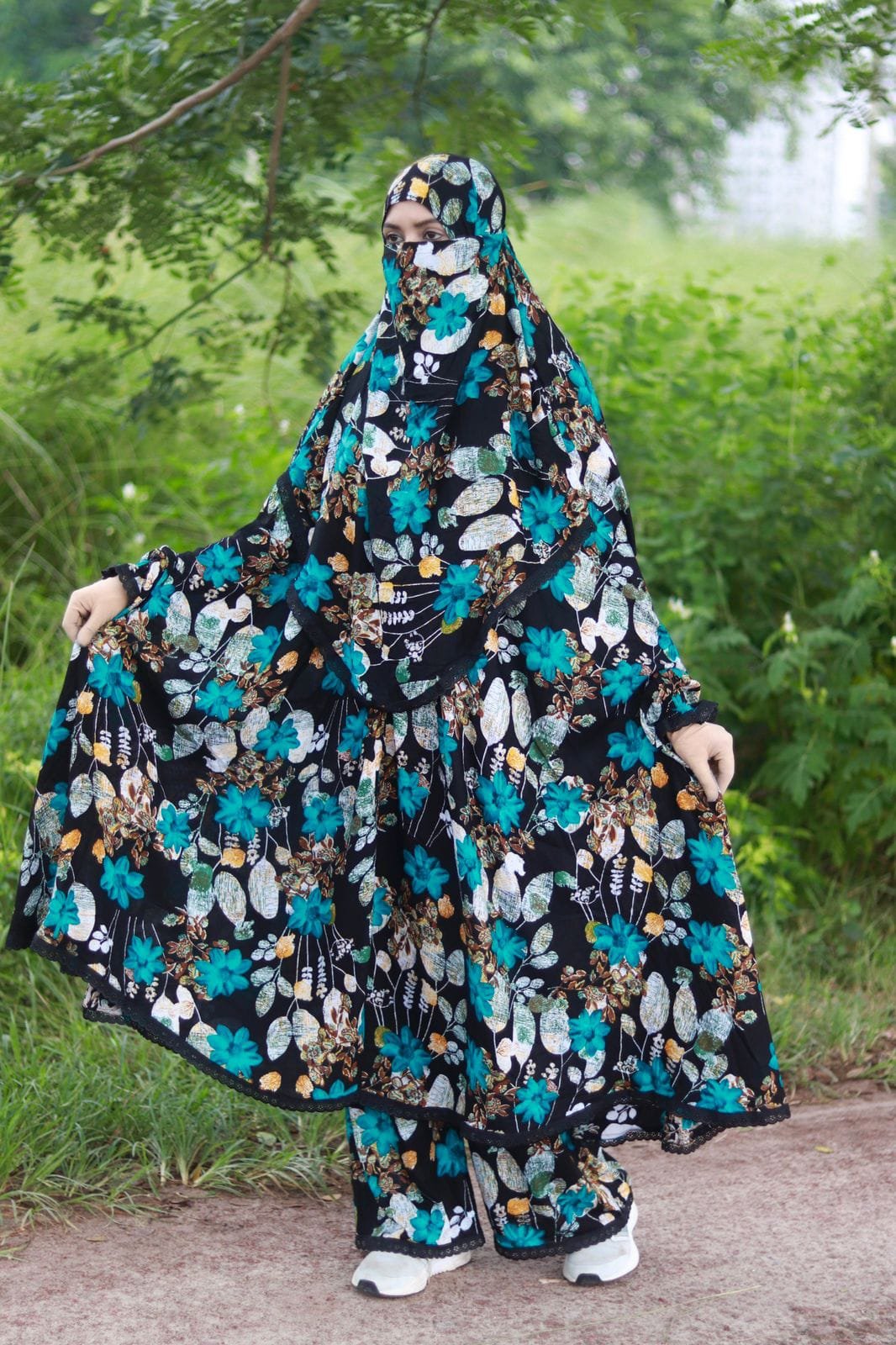 Ready Print Khimar & Plazu Set