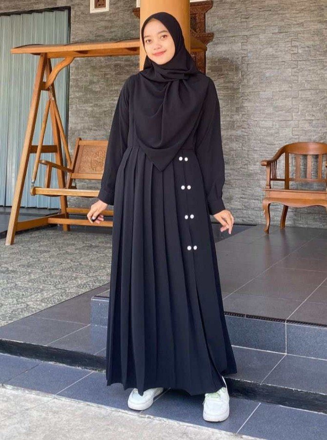 Anaya Gown Borka- Black